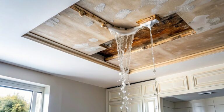 Severe ceiling water damage in residential home requiring emergency water extraction and restoration services from Paul Davis Restoration of the Space Coast in Florida